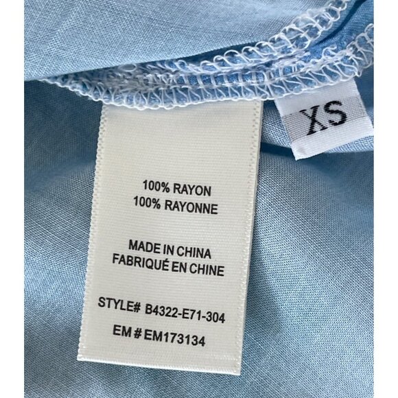 Bella Dahl Satin Side Slit Button Down Shirt Horizon Sunset Print Size XS $150 - Picture 12 of 14